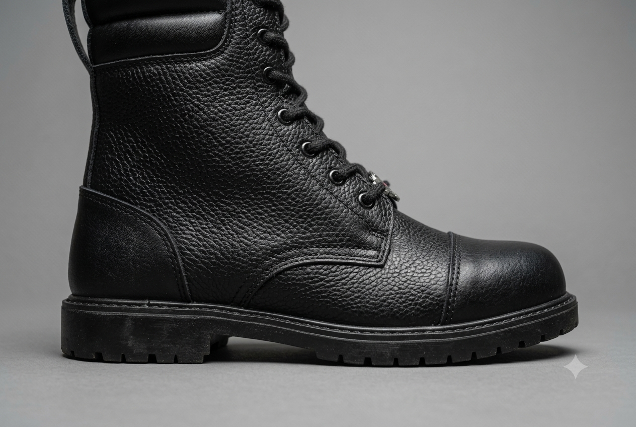 High ankle boot view 3